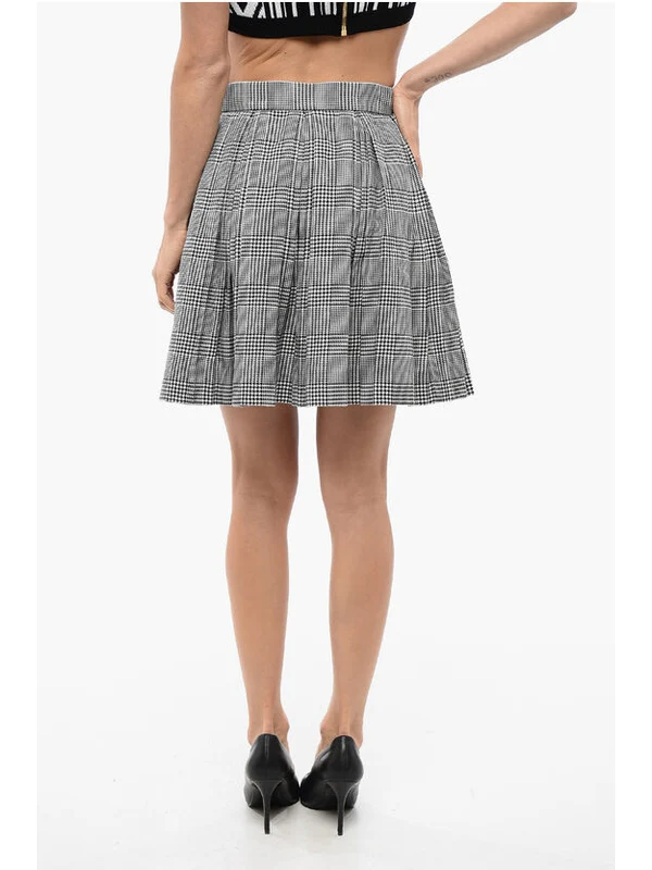 Pleated Wool Blend Skirt - Image 2