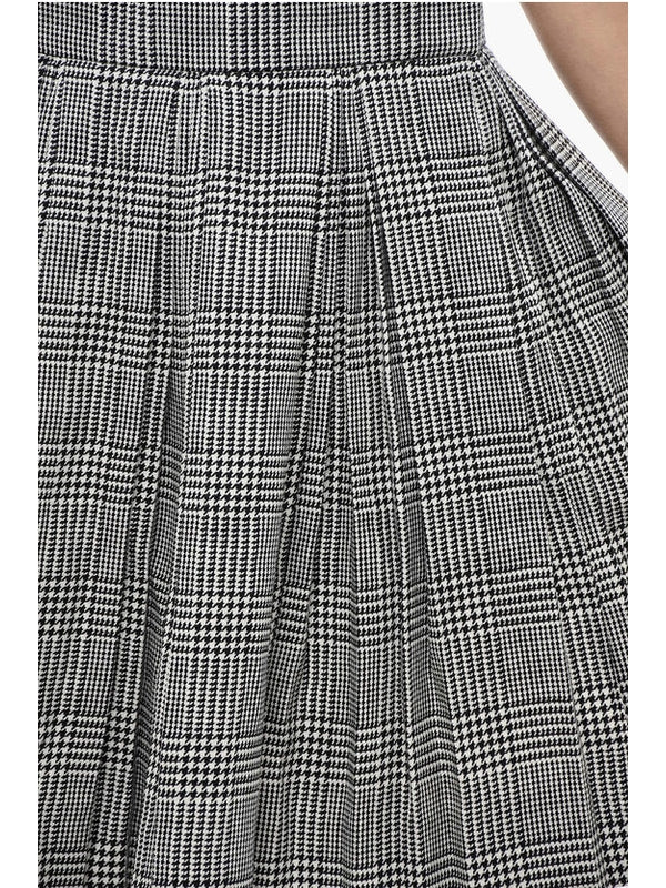 Pleated Wool Blend Skirt - Image 3