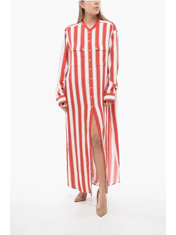 Stripe Shirt Dress - Image 4