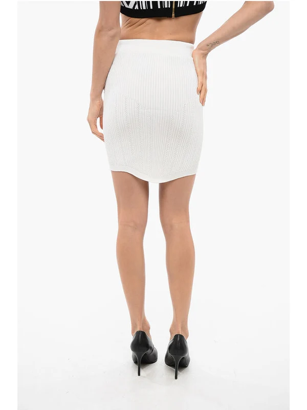 Logo Button Knit Skirt - Image 2