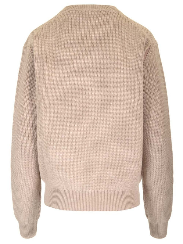 Patch Pocket Crewneck Wool Sweater - Image 2