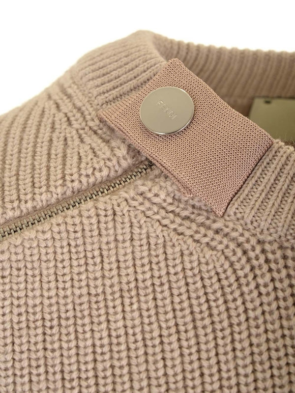 Patch Pocket Crewneck Wool Sweater - Image 6