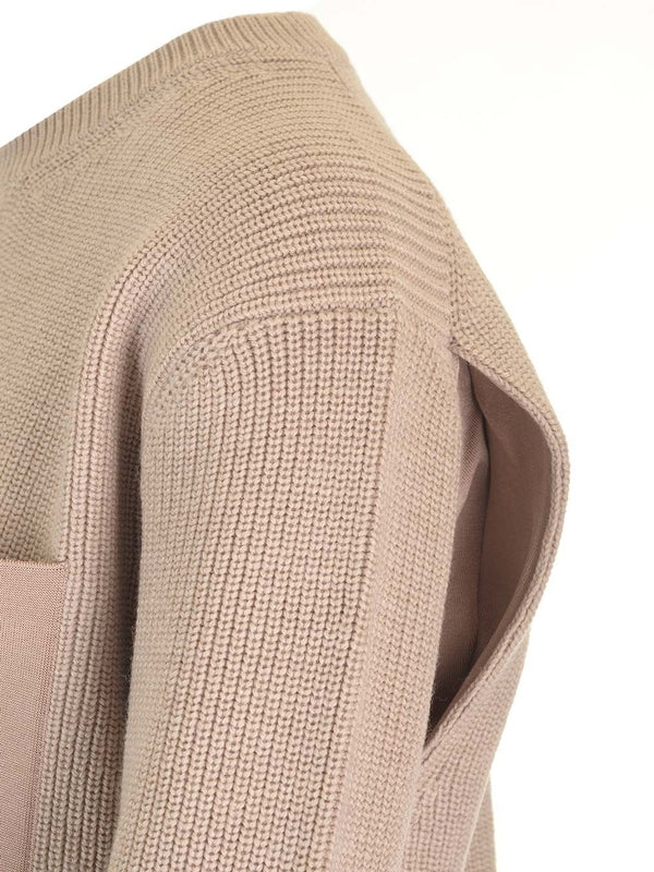 Patch Pocket Crewneck Wool Sweater - Image 7