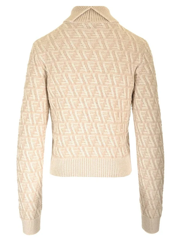 High-neck Wool Cashmere Sweater - Image 2