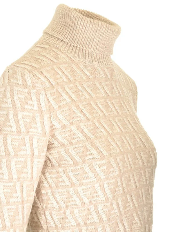 High-neck Wool Cashmere Sweater - Image 4