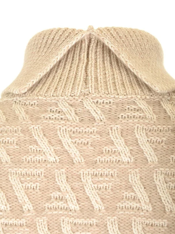 High-neck Wool Cashmere Sweater - Image 5