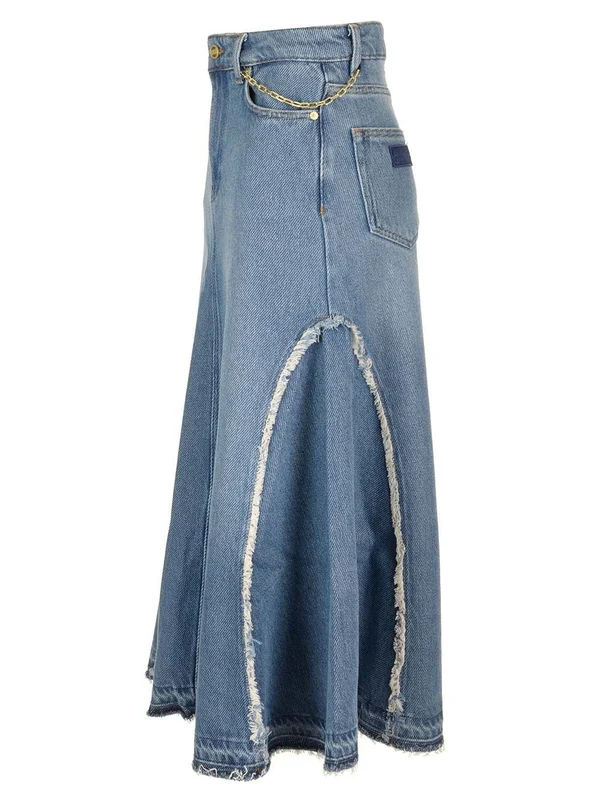 Flare Denim Skirt - Image 3