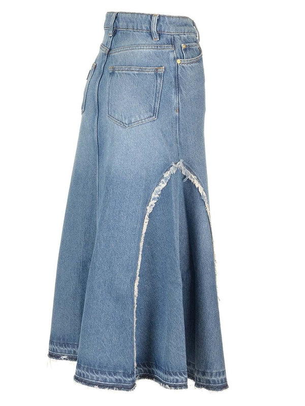 Flare Denim Skirt - Image 4