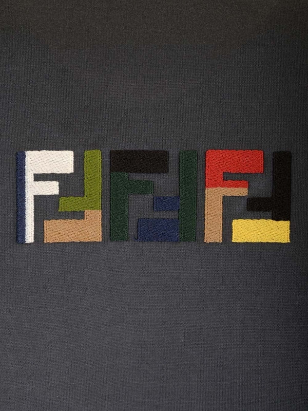 FF Embroidered Logo Short Sleeve T-shirt - Image 3