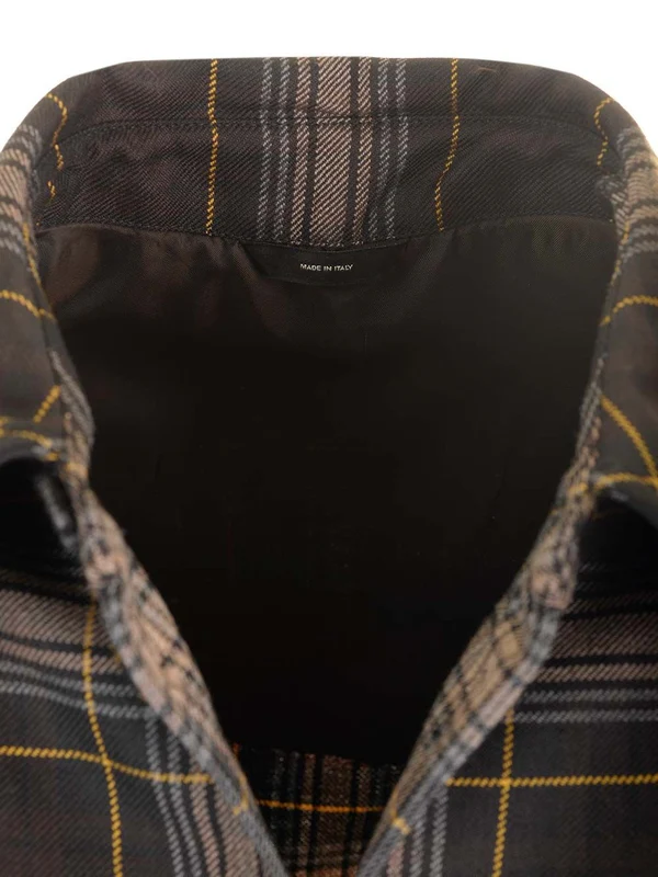 Go-to Check Pattern Wool Shirt Jacket - Image 3