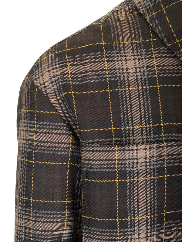 Go-to Check Pattern Wool Shirt Jacket - Image 5