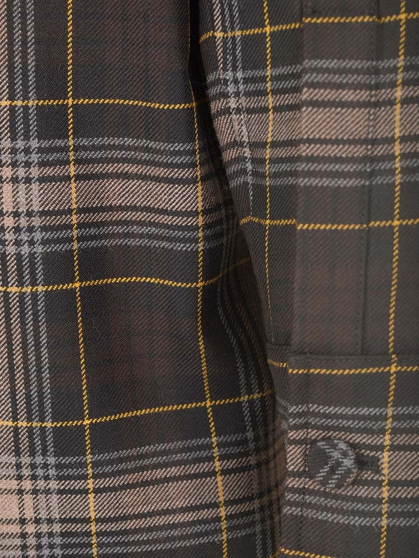 Go-to Check Pattern Wool Shirt Jacket - Image 7