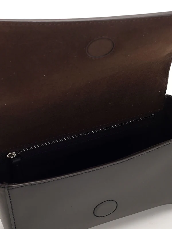 Compact Leather Crossbody Bag - Image 4