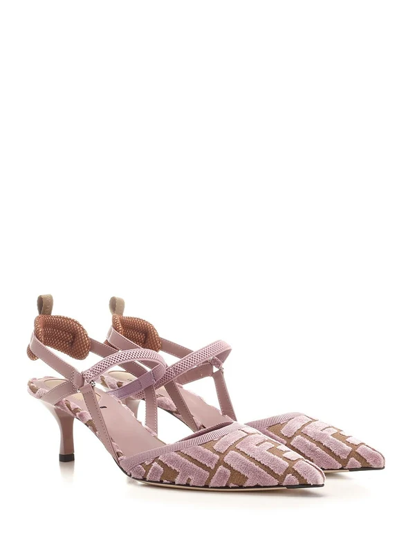 Collibri Lite Velvet Slingback Heels - Image 2