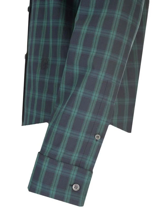 Check Pattern Cotton Poplin Shirt - Image 7