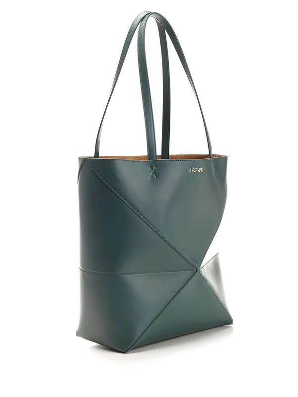 Puzzle Fold Leather Tote Bag - Image 2