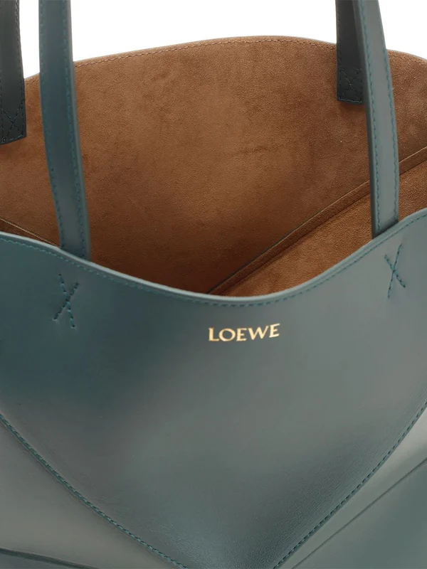 Puzzle Fold Leather Tote Bag - Image 4