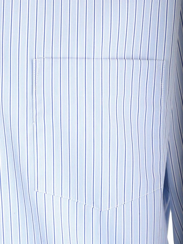Stripe Poplin Cotton Shirt - Image 4
