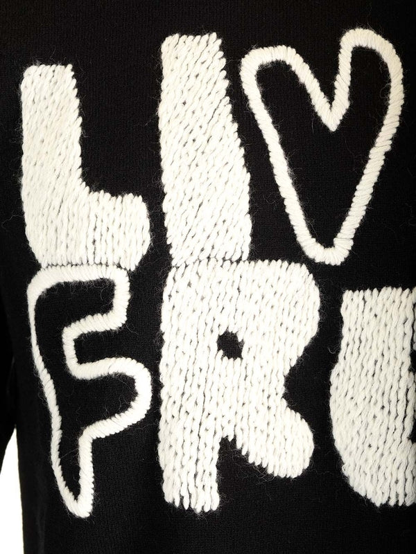 Live Free Embroidered Wool Sweater - Image 3