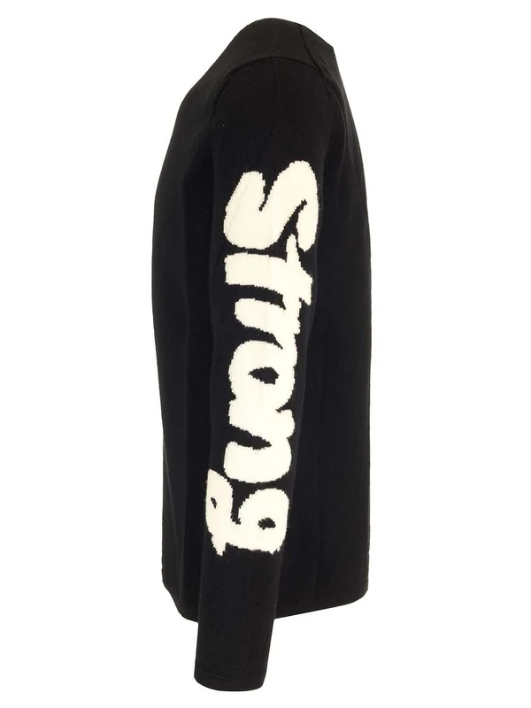 Crewneck Jacquard Wool Sweater - Image 3