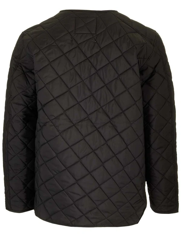 Asymmetric Logo Label Quilted Vest - Image 2