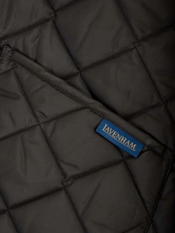 Asymmetric Logo Label Quilted Vest - Image 4