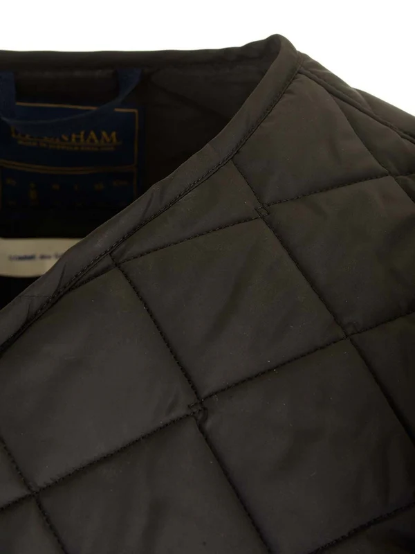 Asymmetric Logo Label Quilted Vest - Image 5