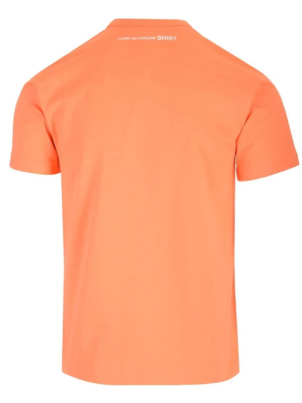 Back Logo Printed Cotton Short-sleeve T-shirt - Image 2