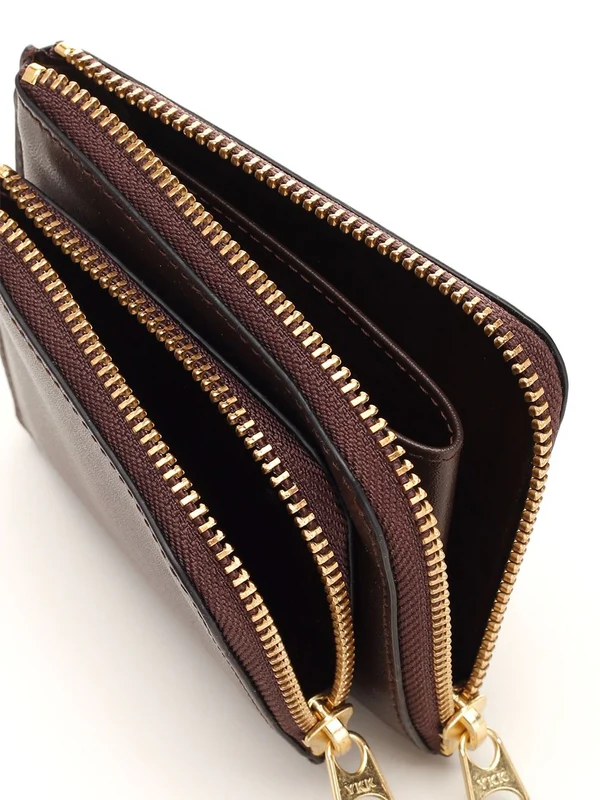 Double-zip Leather Coin Purse - Image 4