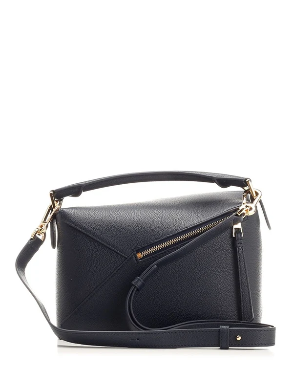 Puzzle Edge Leather Tote Bag - Image 3