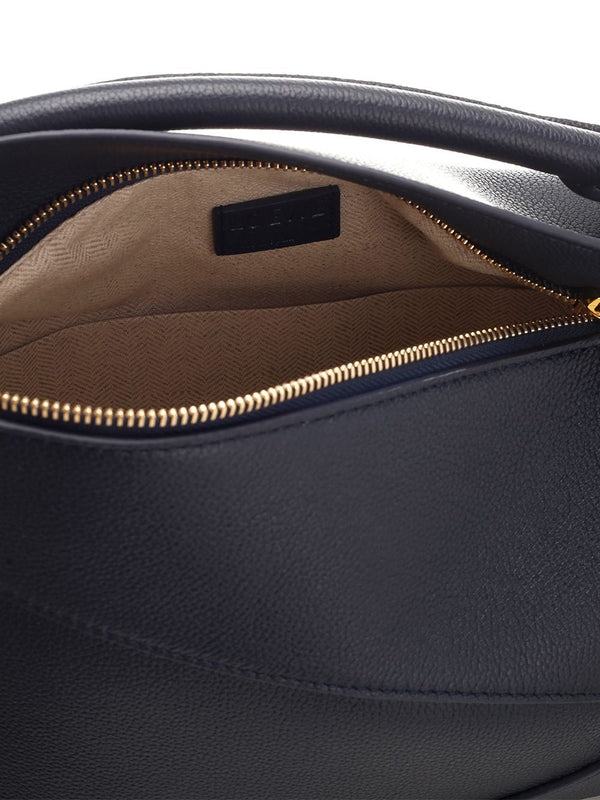 Puzzle Edge Leather Tote Bag - Image 4