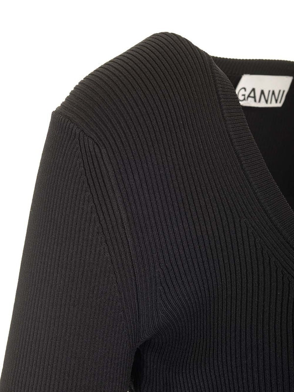 Peplum Slim-fit Cardigan - Image 3
