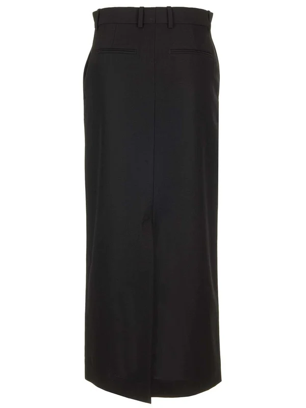 Pencil Wool Skirt - Image 2