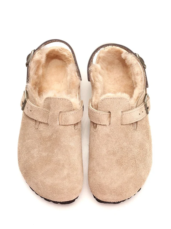 Tokio Shearling Suede Sandals - Image 5