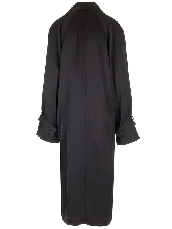 Long Satin Trench Coat - Image 2