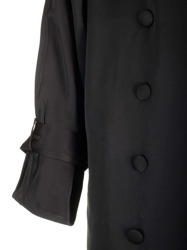 Long Satin Trench Coat - Image 4