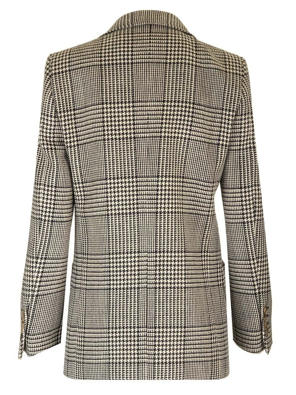 Houndstooth Wool Tailored Jacket - Image 2