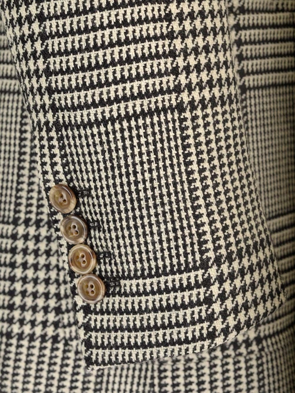 Houndstooth Wool Tailored Jacket - Image 8