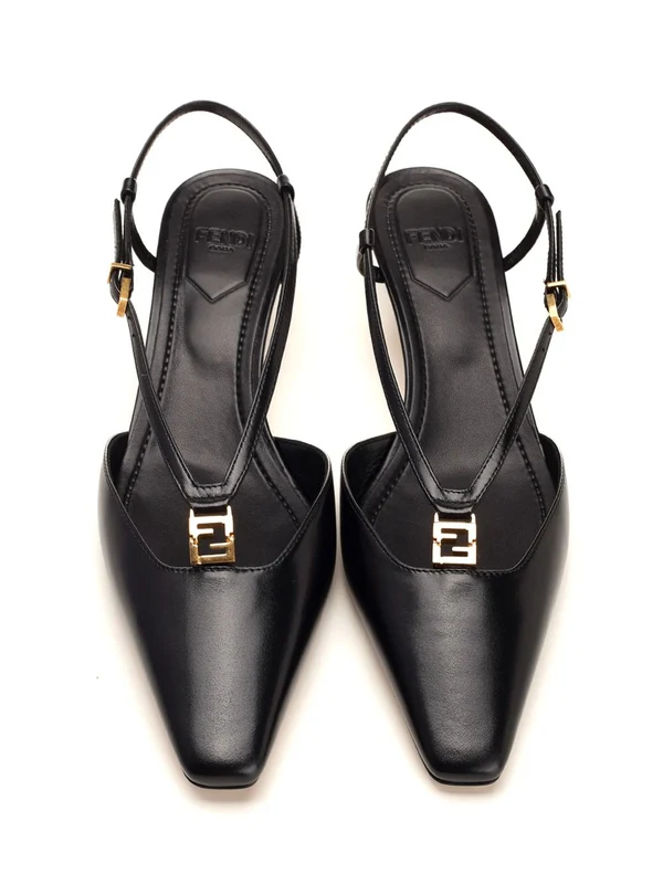 FFOLD Leather Slingback Heel - Image 5