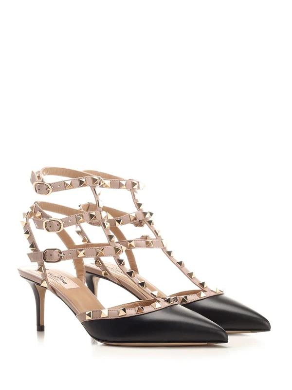 Rockstud Leather Slingback Heel - Image 2