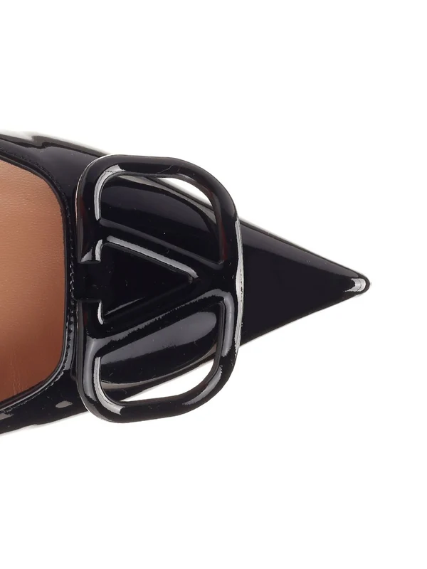 V Logo Leather Slingback Heel - Image 4