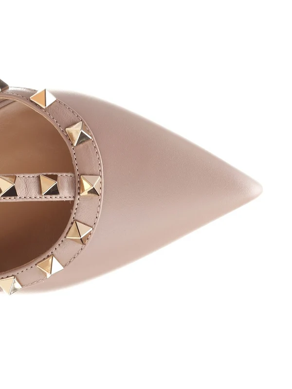 Rockstud Leather Pumps Heel - Image 4