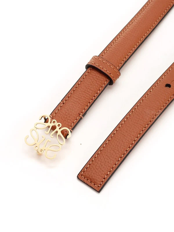 Anagram Buckle Leather Belt - Image 2