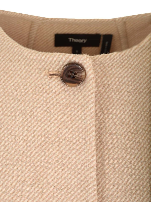 Straight Short Wool Cashmere Jacket - Image 5