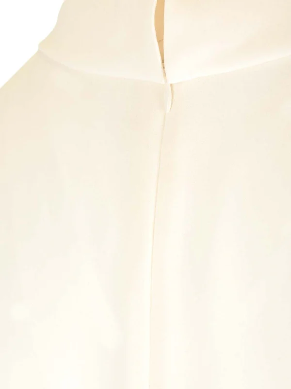 High-Neck Silk Sleeveless Top - Image 5