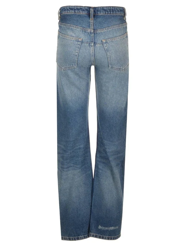 Kylie Straight Washed Denim Pants - Image 2