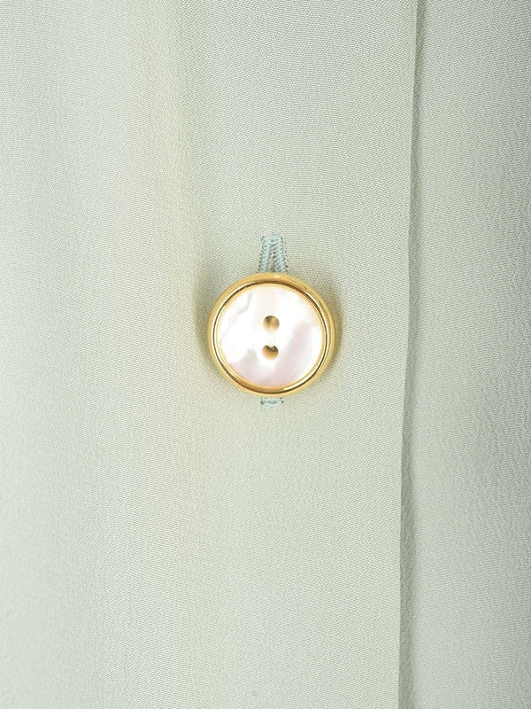Ruffle Trim Silk Shirt - Image 6