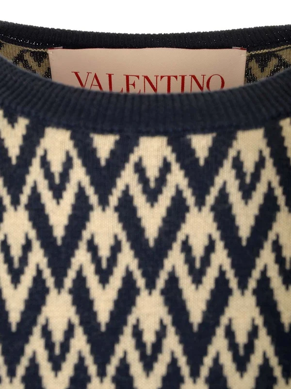 Toute La V Wool Short Sleeve Sweater - Image 4