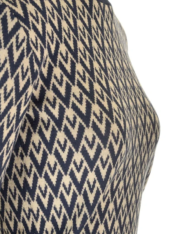 Toute La V Wool Short Sleeve Sweater - Image 5
