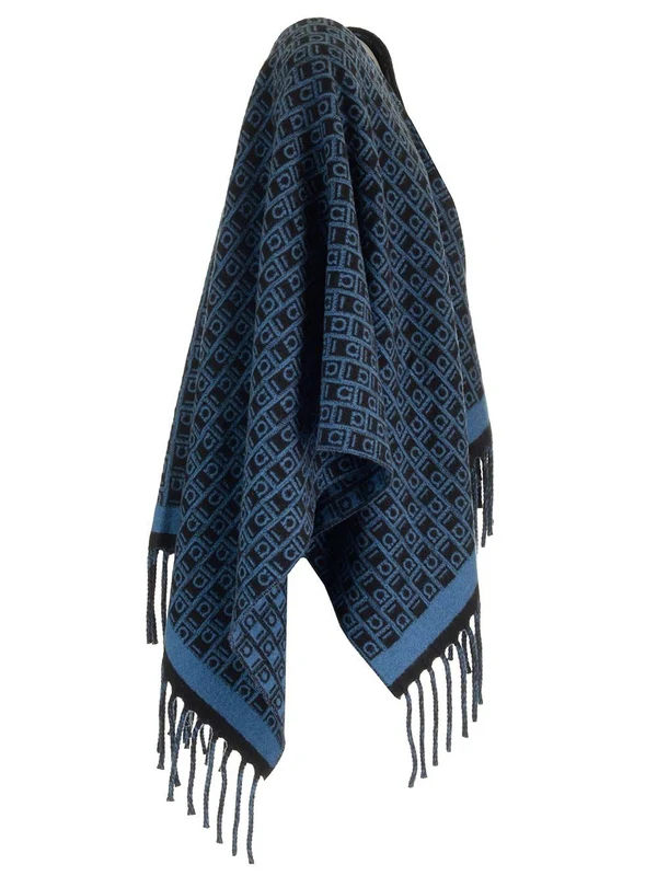 Gancini Logo Wool Cape - Image 3